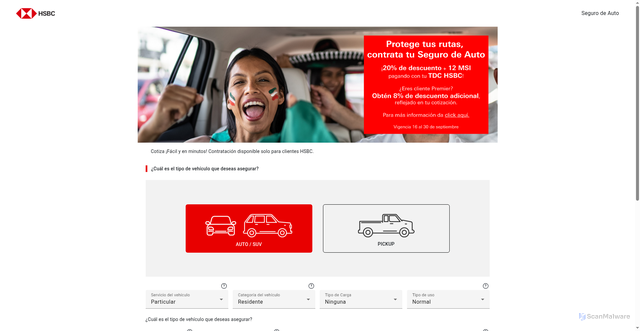 Security scan screenshot of https://axa-cotizador-autos.web.app/
