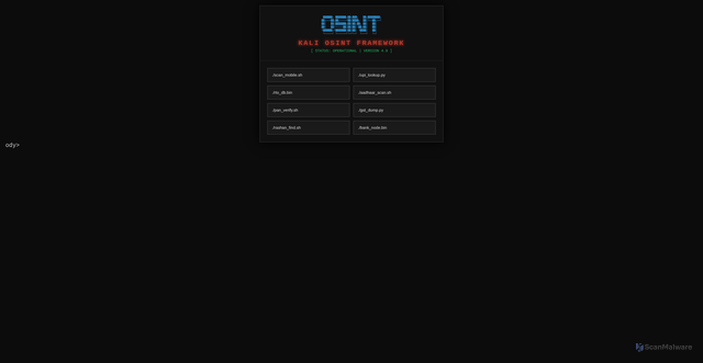Security scan screenshot of https://osint-killer.pages.dev/