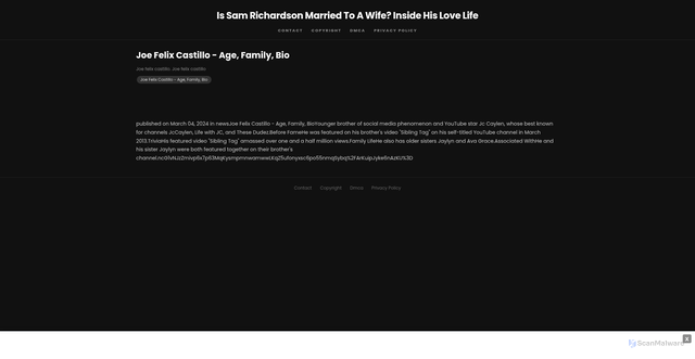 Security scan screenshot of https://tokutibihugo-hhp6yp5g4e.edgeone.app/11527-joe-felix-castillo-age-family-bio.html