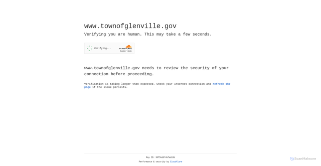 Security scan screenshot of https://www.townofglenville.gov/