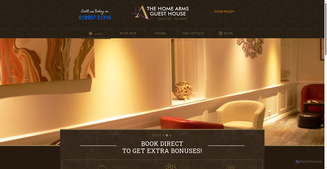 Security scan screenshot of https://www.thehomearms.com/