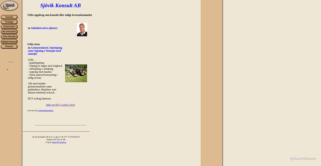 Security scan screenshot of https://xn--sjvik-kua.se