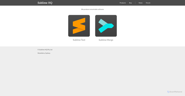 Security scan screenshot of https://sublimehq.com
