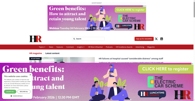 Security scan screenshot of https://hrmagazine.co.uk