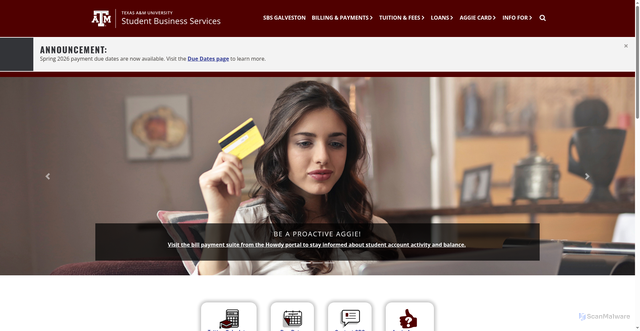 Security scan screenshot of https://sbs.tamu.edu