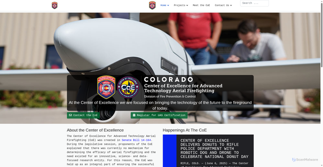 Security scan screenshot of https://cofiretech.gov/
