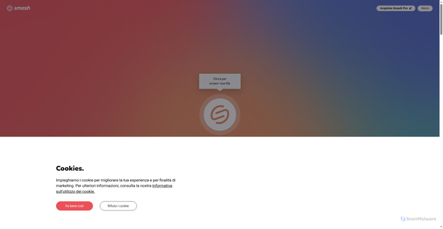 Security scan screenshot of https://fromsmash.com/it