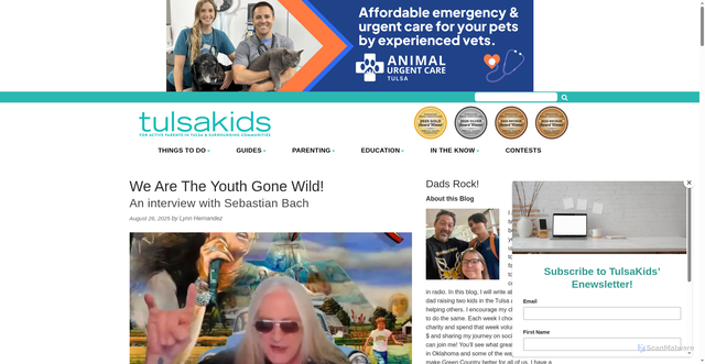 Security scan screenshot of https://www.tulsakids.com/we-are-the-youth-gone-wild/