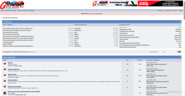 Security scan screenshot of https://getz-club.ru