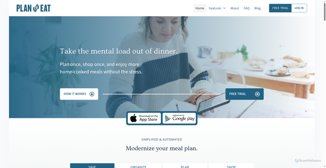 Security scan screenshot of https://plantoeat.com