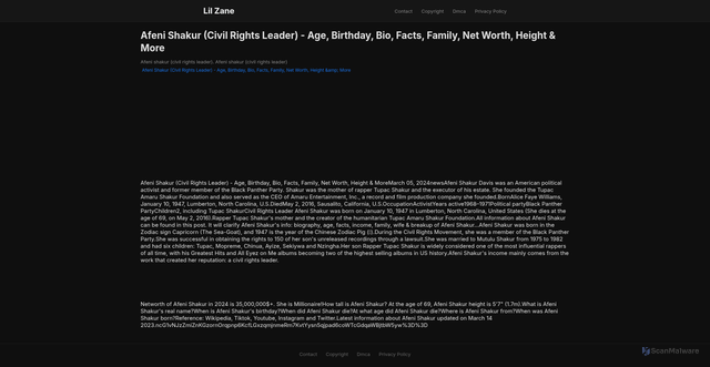 Security scan screenshot of https://mimpidigitalvision-dptqn5rknco5.edgeone.app/afeni-shakur-civil-rights-leader-age-birthday-bio-facts-family-net-worth-height-more.html