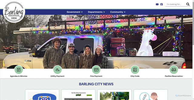 Security scan screenshot of https://www.barlingar.gov