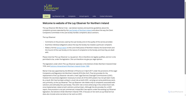 Security scan screenshot of https://www.layobserverni.com/