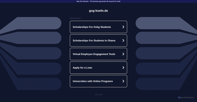 Security scan screenshot of http://ww16.gvg-koeln.de/?sub1=20260217-2206-3490-b269-5354d4d61bd7