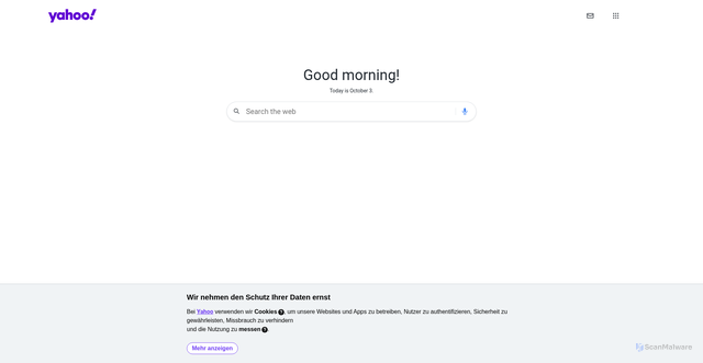 Security scan screenshot of https://ph.search.yahoo.com