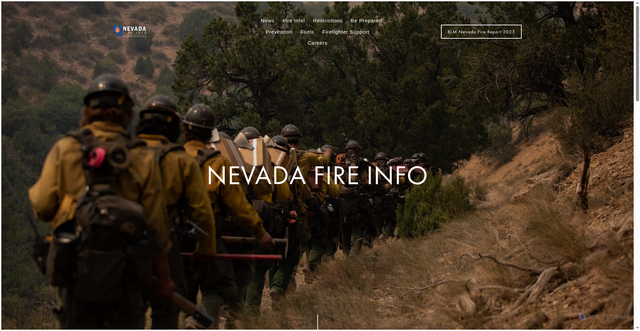 Security scan screenshot of https://www.nevadafireinfo.org/
