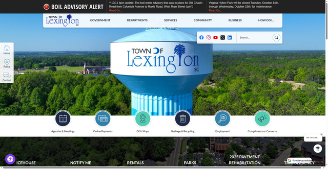 Security scan screenshot of https://lexsc.gov/