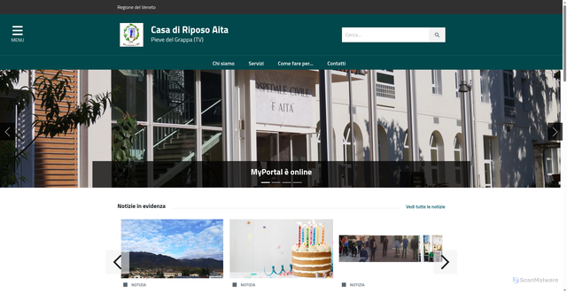 Security scan screenshot of https://www.casadiriposoaita.it