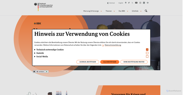 Security scan screenshot of https://www.bbk.bund.de/DE/Home/home_node.html