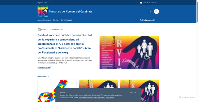 Security scan screenshot of https://www.consorzioservizisociali.fr.it/it