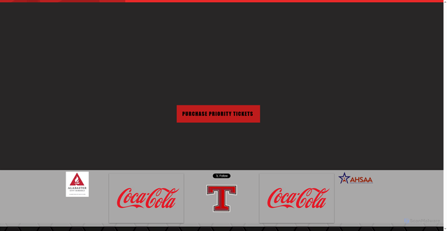 Security scan screenshot of https://www.thompsonathletics.org/