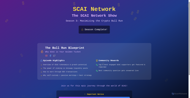 Security scan screenshot of https://show.securechain.ai/