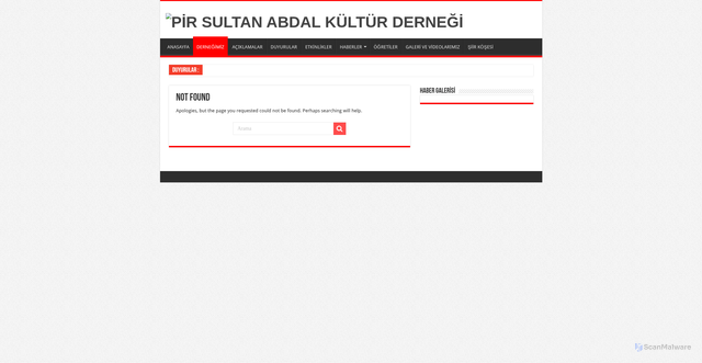 Security scan screenshot of https://yenimahallepirsultan.org.tr