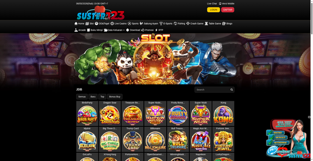 Security scan screenshot of https://suster123ndxtulus.xyz/desktop/game/slot/jdb