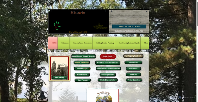 Security scan screenshot of https://www.paviliontwpmi.gov/