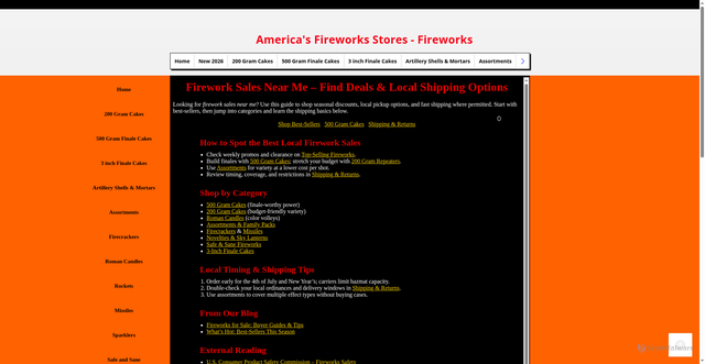 Security scan screenshot of https://www.bestfireworksstores.com/firework-sales-near-me