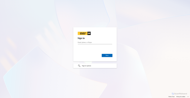 Security scan screenshot of https://clevelandbrothers.sharepoint.com