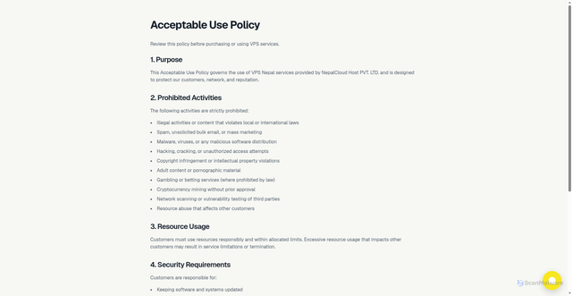Security scan screenshot of https://vpsnepal-com.pages.dev/