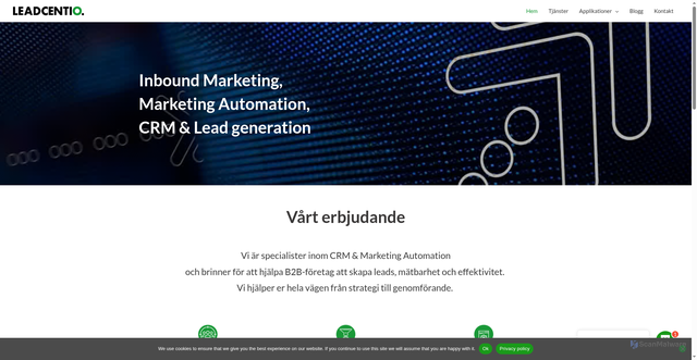 Security scan screenshot of https://leadcentio.se