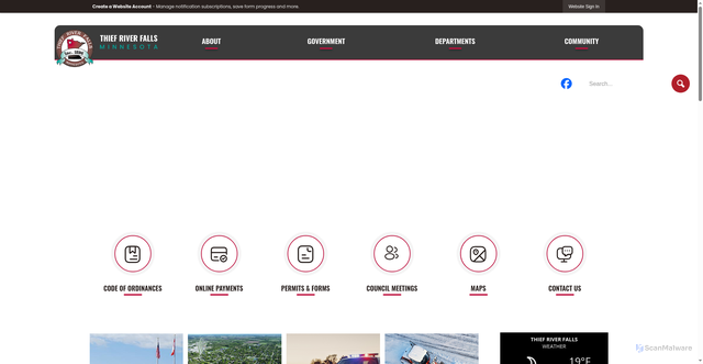 Security scan screenshot of https://trfmn.gov/