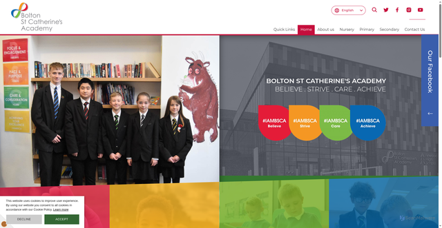 Security scan screenshot of http://www.boltonstcatherinesacademy.org.uk