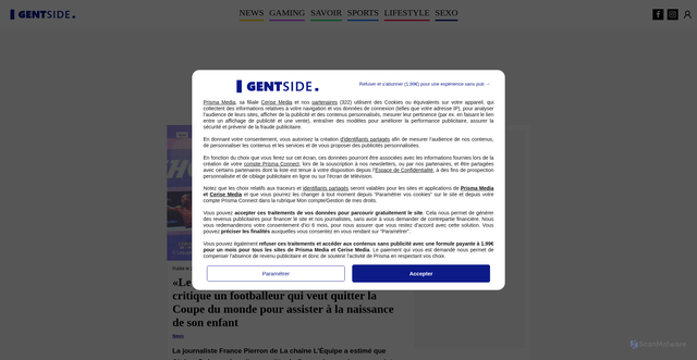 Security scan screenshot of https://www.gentside.com/news/le-papa-ne-sert-a-rien-france-pierron-critique-un-footballeur-qui-veut-quitter-la-coupe-du-monde-pour-assister-a-la-naissance-de-son-enfant_art126212.html