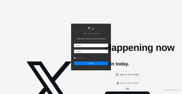 Security scan screenshot of https://ipfs.io/ipfs/bafkreigndhqmidlj2vhc2rrhicd6aujrad4q72kai5d3tm2yjs6asxobji/#x@x.com