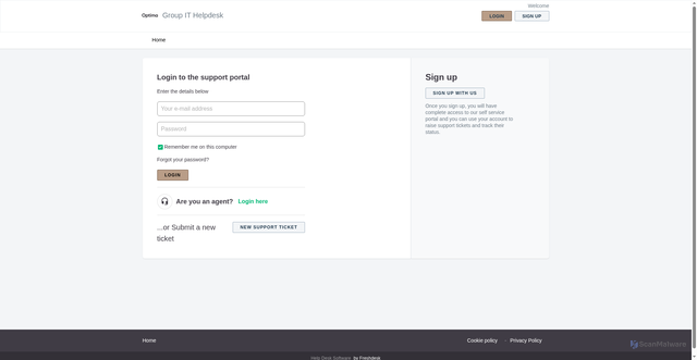 Security scan screenshot of https://optimasystemshelp.freshdesk.com