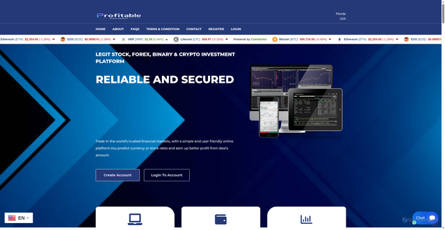 Security scan screenshot of https://profitablestockmarket.com/