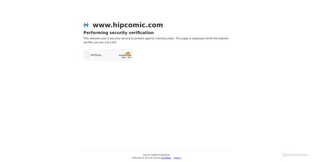Security scan screenshot of https://www.hipcomic.com/listing/marvel-premiere-43-fn-marvel-paladin/11774380