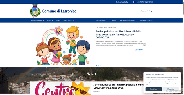 Security scan screenshot of https://www.latronico.eu
