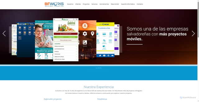 Security scan screenshot of https://bitworks.com.sv