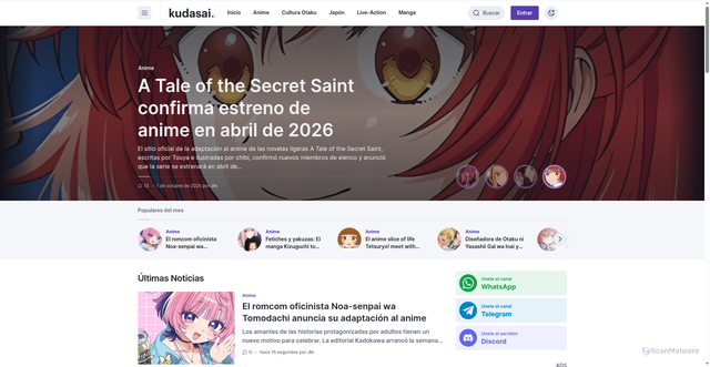 Security scan screenshot of https://somoskudasai.com