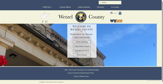 Security scan screenshot of https://www.wetzelcountywv.gov/