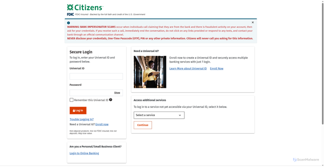 Security scan screenshot of https://accessoptima.com