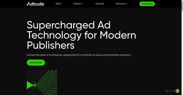 Security scan screenshot of https://raven-edge.aditude.io