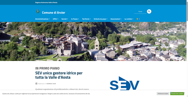 Security scan screenshot of https://arvier.eu/