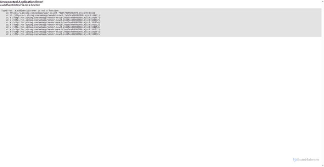Security scan screenshot of https://www.pinterest.com.au