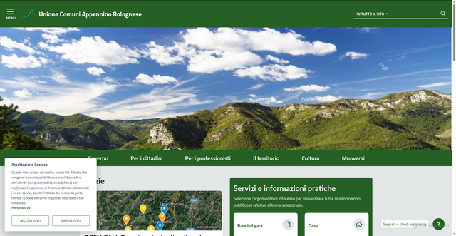 Security scan screenshot of https://www.unioneappennino.bo.it/