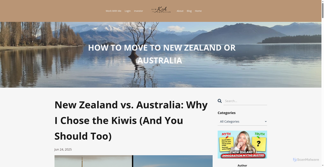 Security scan screenshot of https://www.kiwiamericans.com/blog/new-zealand-vs-australia-why-i-chose-the-kiwis-and-you-should-too
